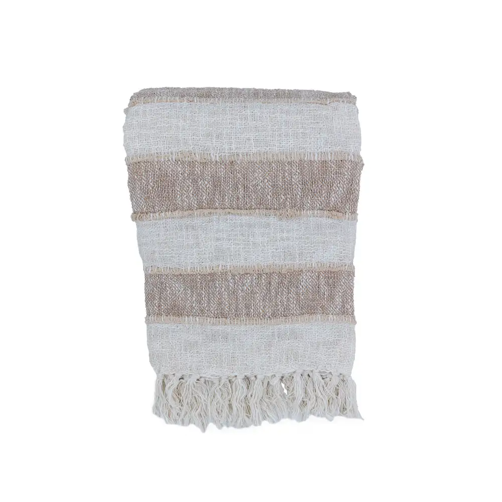 LIBERTA SUNIL ΡΙΧΤΑΡΙ ΔΙΑΚΟΣΜΗΤΙΚΟ 130x170cm ΥΦΑΣΜΑ ΜΠΕΖ ΛΕΥΚΟ