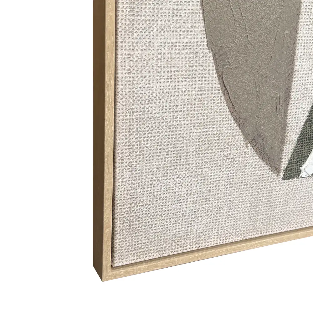 LIBERTA SLATE A ΠΙΝΑΚΑΣ ΔΙΑΚΟΣΜΗΤΙΚΟΣ ΜΕ ΚΟΡΝΙΖΑ 75x100x4cm ΚΑΜΒΑΣ ΛΑΔΙ ΜΠΕΖ ΛΕΥΚΟ PS