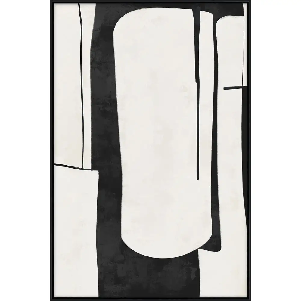 LIBERTA FIELDS ΠΙΝΑΚΑΣ ΔΙΑΚΟΣΜΗΤΙΚΟΣ ΜΕ ΚΟΡΝΙΖΑ 80x120x4cm ΚΑΜΒΑΣ ΜΑΥΡΟ BEIGE ΞΥΛΟ ΜΑΥΡΟ