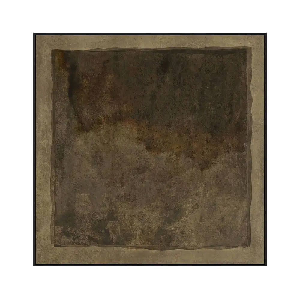 LIBERTA AFENGIA ΠΙΝΑΚΑΣ ΔΙΑΚΟΣΜΗΤΙΚΟΣ ΜΕ ΚΟΡΝΙΖΑ 80x80x4cm ΚΑΜΒΑΣ ΚΑΦΕ ΚΑΦΕ ΞΥΛΟ ΜΑΥΡΟ