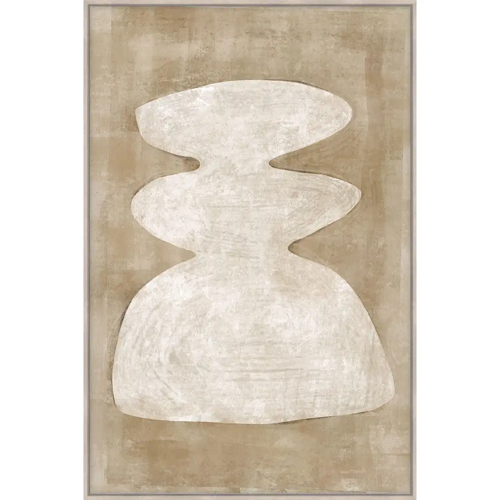 LIBERTA CANDELABRA.A ΠΙΝΑΚΑΣ ΔΙΑΚΟΣΜΗΤΙΚΟΣ ΜΕ ΚΟΡΝΙΖΑ 80x120x4cm ΚΑΜΒΑΣ ΚΑΦΕ BEIGE ΞΥΛΟ ΦΥΣΙΚΟ