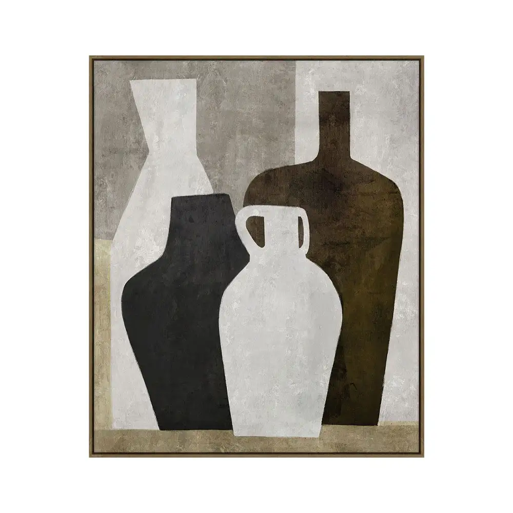 LIBERTA CROCKS ΠΙΝΑΚΑΣ ΔΙΑΚΟΣΜΗΤΙΚΟΣ ΜΕ ΚΟΡΝΙΖΑ 100x120x4cm ΚΑΜΒΑΣ ΠΟΛΥΧΡΩΜΟ ΓΚΡΙ ΞΥΛΟ ΦΥΣΙΚΟ