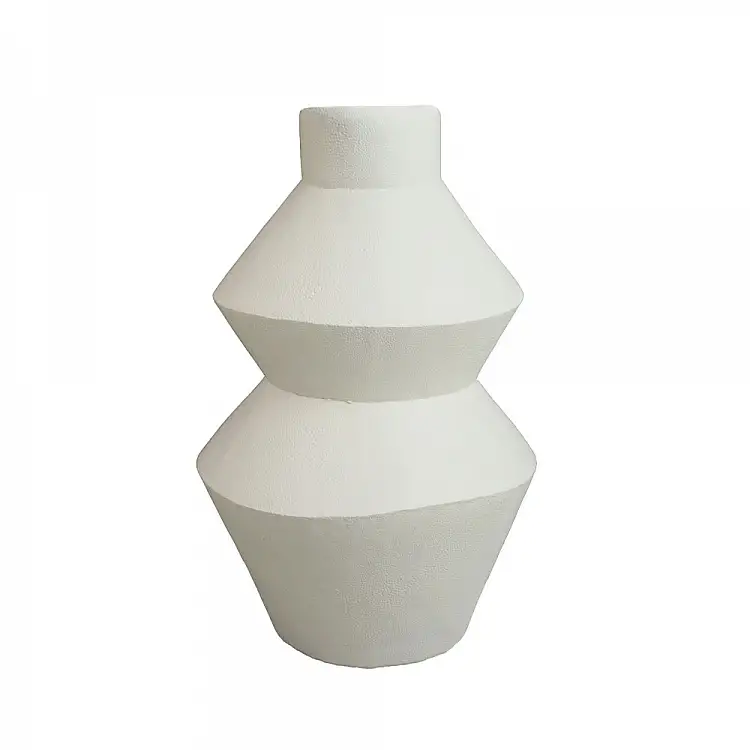 LIBERTA TERRE ΔΙΑΚΟΣΜΗΤΙΚΟ ΒΑΖΟ 20x20x32cm POLYRESIN ΛΕΥΚΟ