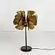 LIBERTA BLOSSOM ΦΩΤΙΣΤΙΚΟ ΕΠΙΤΡΑΠΕΖΙΟ 35x35x55cm ΜΕΤΑΛΛΟ BROWN GOLD ΜΑΥΡΟ