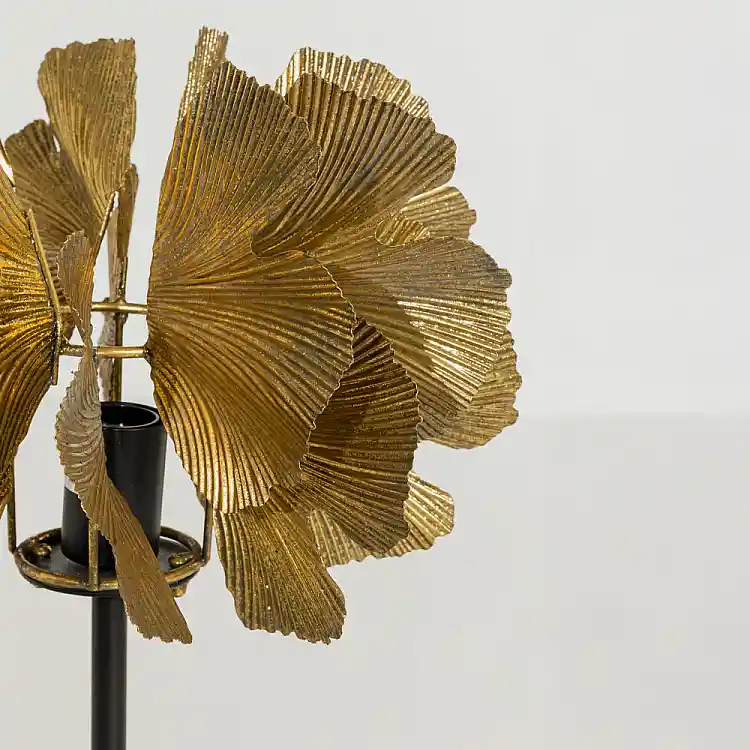 LIBERTA BLOSSOM ΦΩΤΙΣΤΙΚΟ ΕΠΙΤΡΑΠΕΖΙΟ 41x41x65cm ΜΕΤΑΛΛΟ BROWN GOLD ΜΑΥΡΟ