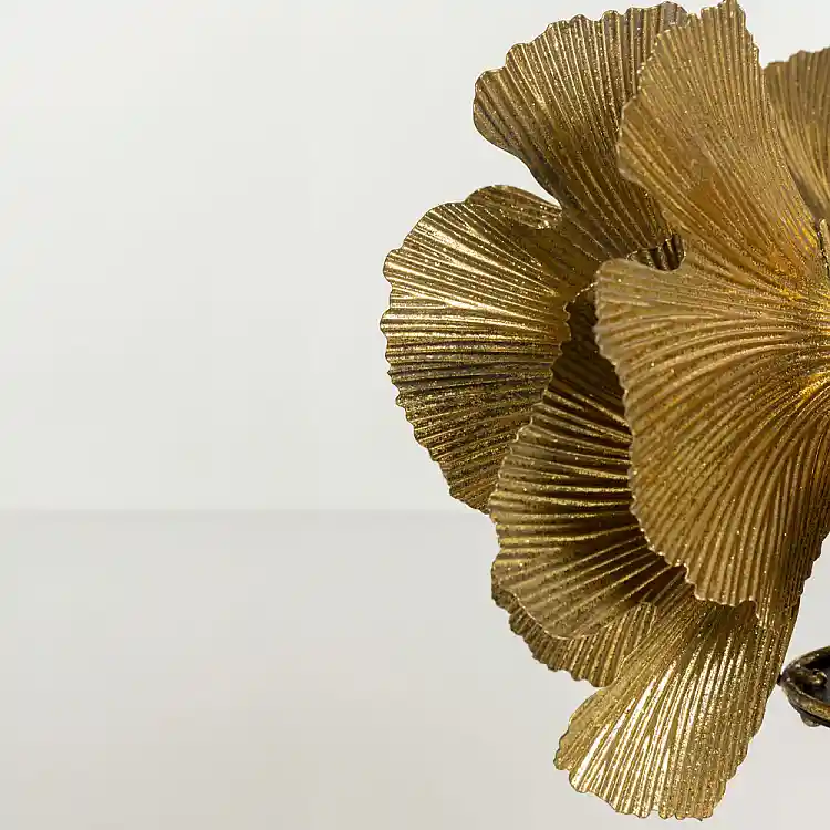 LIBERTA BLOSSOM ΦΩΤΙΣΤΙΚΟ ΕΠΙΤΡΑΠΕΖΙΟ 41x41x65cm ΜΕΤΑΛΛΟ BROWN GOLD ΜΑΥΡΟ