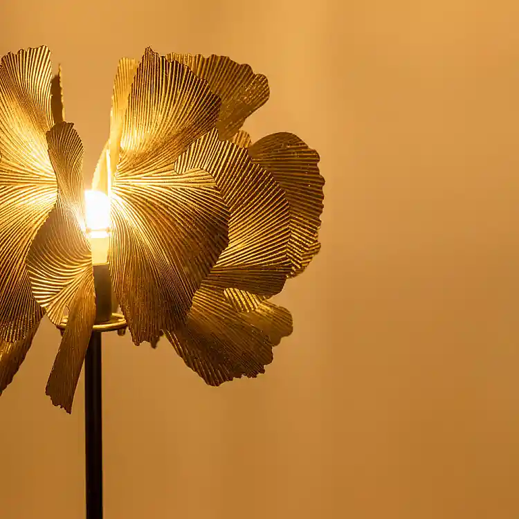 LIBERTA BLOSSOM ΦΩΤΙΣΤΙΚΟ ΕΠΙΔΑΠΕΔΙΟ 49x49x149cm ΜΕΤΑΛΛΟ BROWN GOLD ΜΑΥΡΟ
