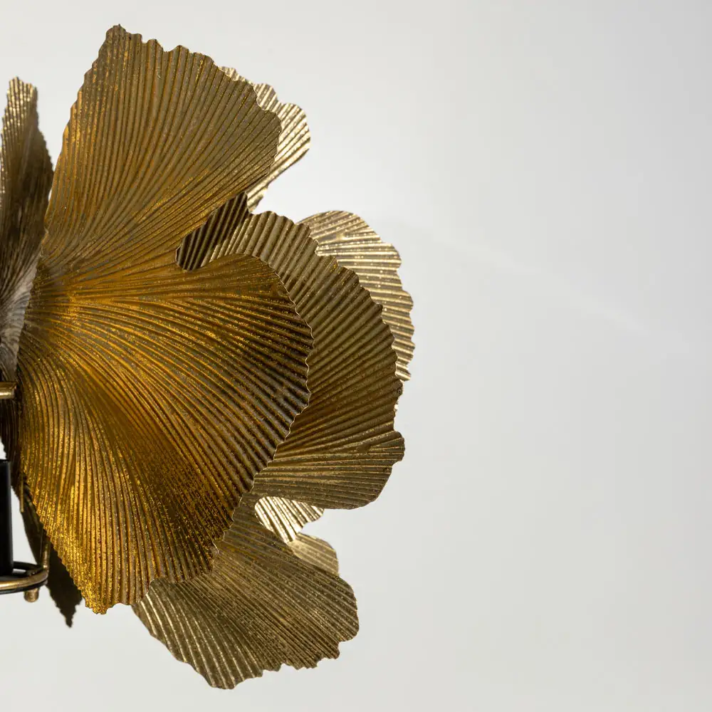 LIBERTA BLOSSOM ΦΩΤΙΣΤΙΚΟ ΕΠΙΔΑΠΕΔΙΟ 49x49x149cm ΜΕΤΑΛΛΟ BROWN GOLD ΜΑΥΡΟ