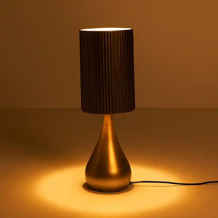 LIBERTA STALA ΦΩΤΙΣΤΙΚΟ ΕΠΙΤΡΑΠΕΖΙΟ 18x18x54cm ΜΕΤΑΛΛΟ BROWN GOLD