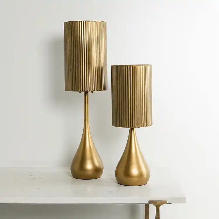 LIBERTA STALA ΦΩΤΙΣΤΙΚΟ ΕΠΙΤΡΑΠΕΖΙΟ 20x20x74cm ΜΕΤΑΛΛΟ BROWN GOLD