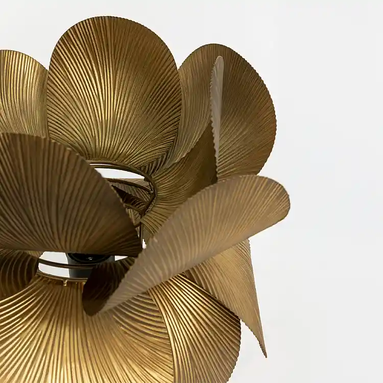 LIBERTA BLOSSOM ΦΩΤΙΣΤΙΚΟ ΕΠΙΤΡΑΠΕΖΙΟ 26x26x55cm ΜΕΤΑΛΛΟ BROWN GOLD