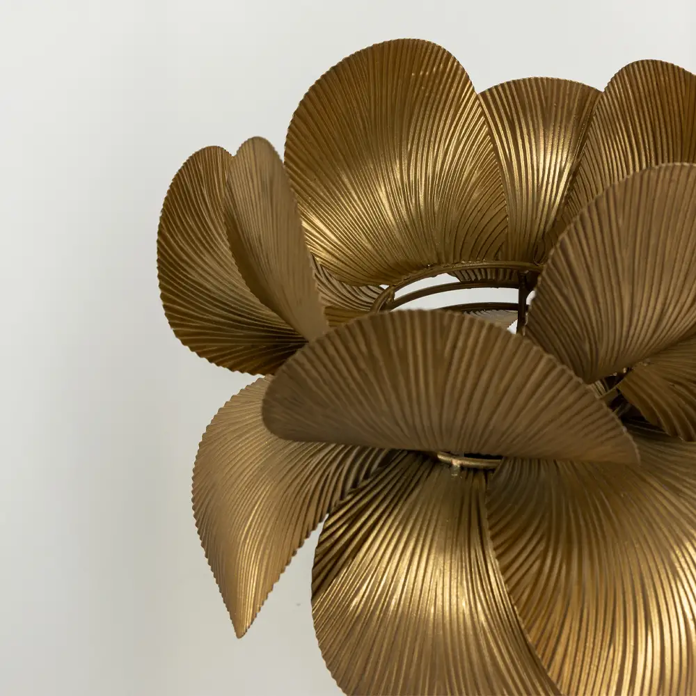 LIBERTA BLOSSOM ΦΩΤΙΣΤΙΚΟ ΕΠΙΤΡΑΠΕΖΙΟ 30x30x67cm ΜΕΤΑΛΛΟ BROWN GOLD