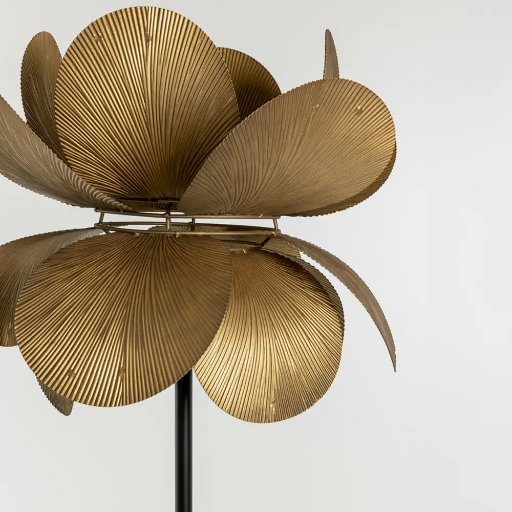 LIBERTA BLOSSOM ΦΩΤΙΣΤΙΚΟ ΕΠΙΔΑΠΕΔΙΟ 44x44x152cm ΜΕΤΑΛΛΟ BROWN GOLD