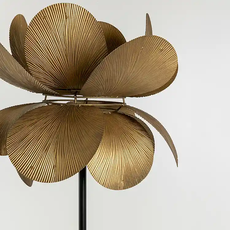 LIBERTA BLOSSOM ΦΩΤΙΣΤΙΚΟ ΕΠΙΔΑΠΕΔΙΟ 44x44x152cm ΜΕΤΑΛΛΟ BROWN GOLD