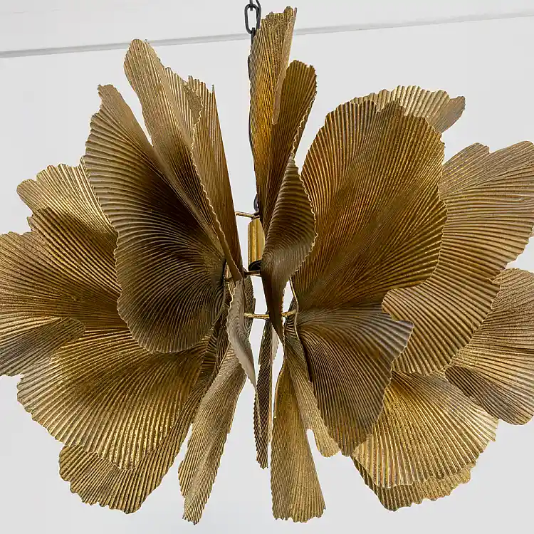 LIBERTA BLOSSOM ΦΩΤΙΣΤΙΚΟ ΚΡΕΜΑΣΤΟ 71x71x50cm ΜΕΤΑΛΛΟ BROWN GOLD