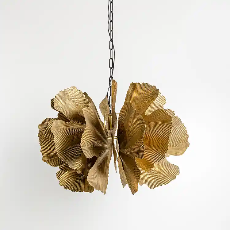LIBERTA BLOSSOM ΦΩΤΙΣΤΙΚΟ ΚΡΕΜΑΣΤΟ 71x71x50cm ΜΕΤΑΛΛΟ BROWN GOLD