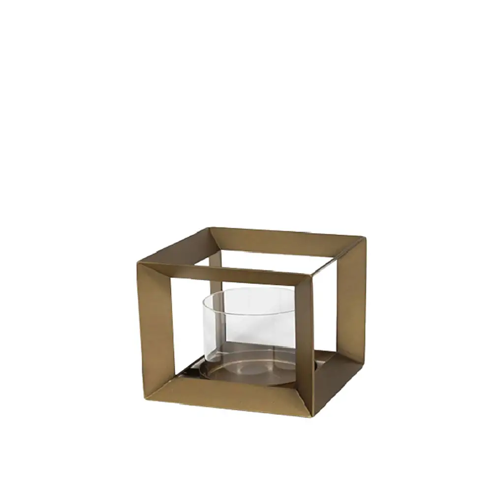 LIBERTA ESCAPE ΔΙΑΚΟΣΜΗΤΙΚΟ ΚΗΡΟΠΗΓΙΟ 18x18x18cm ΜΕΤΑΛΛΟ ΧΡΥΣΟ