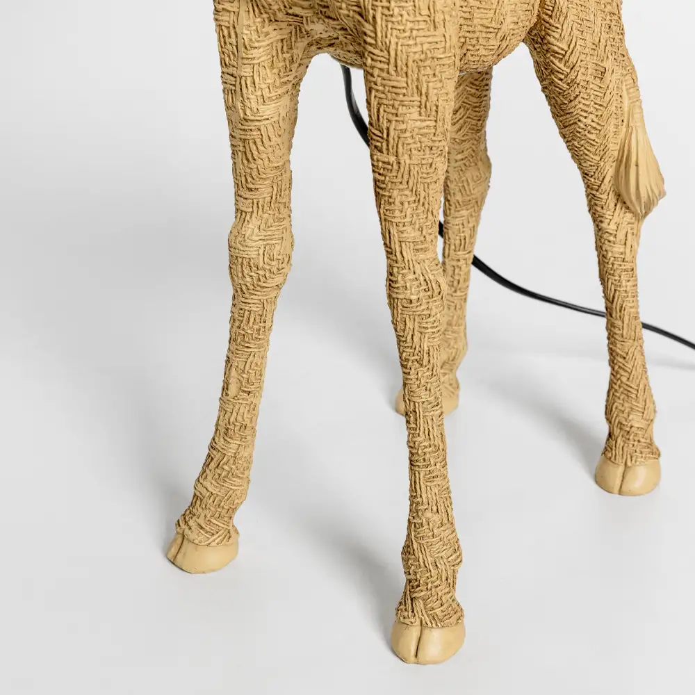 LIBERTA GIRAFFA ΦΩΤΙΣΤΙΚΟ ΕΠΙΤΡΑΠΕΖΙΟ 30x26x68cm POLYRESIN ΦΥΣΙΚΟ ΥΦΑΣΜΑ
