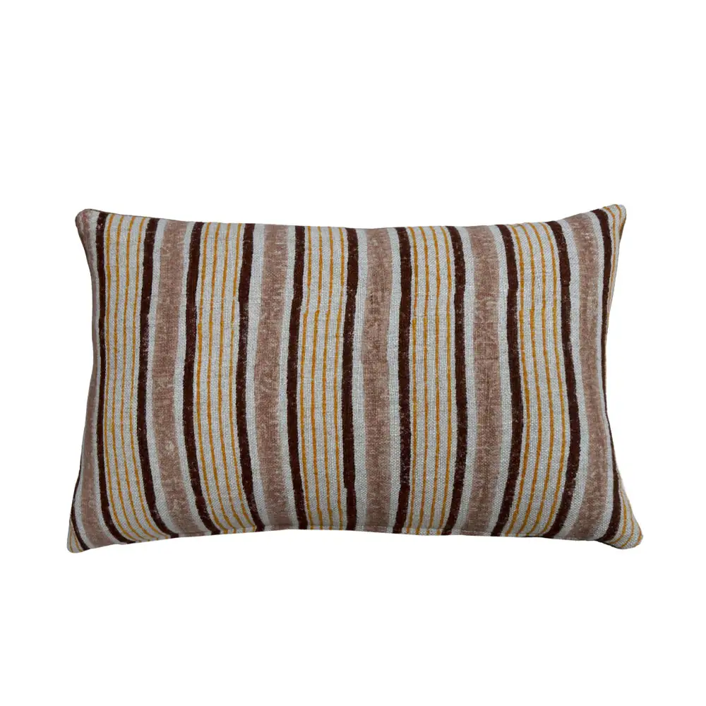 LIBERTA SOFT JOY ΔΙΑΚΟΣΜΗΤΙΚΟ ΜΑΞΙΛΑΡΙ 60x40cm ΥΦΑΣΜΑ ΠΟΛΥΧΡΩΜΟ ΜΠΕΖ ΚΑΦΕ