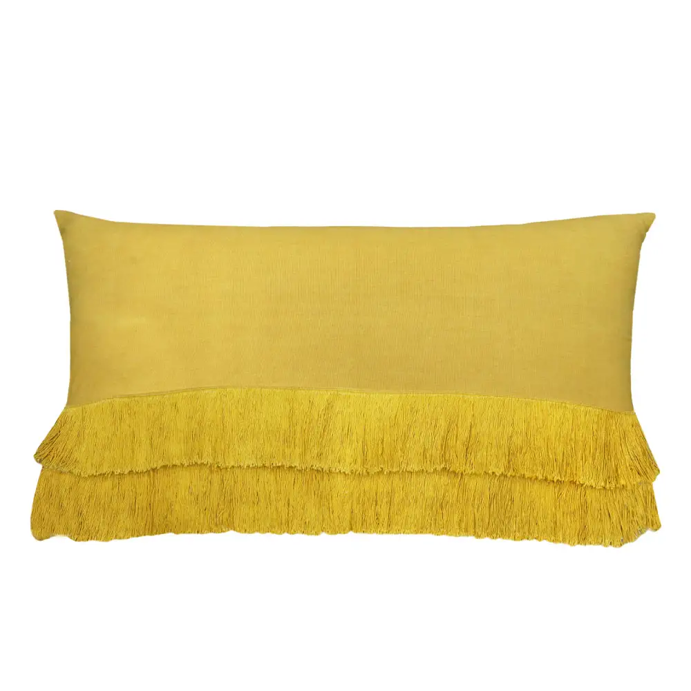 LIBERTA SENAPE ΔΙΑΚΟΣΜΗΤΙΚΟ ΜΑΞΙΛΑΡΙ 60x40cm ΥΦΑΣΜΑ ΚΙΤΡΙΝΟ