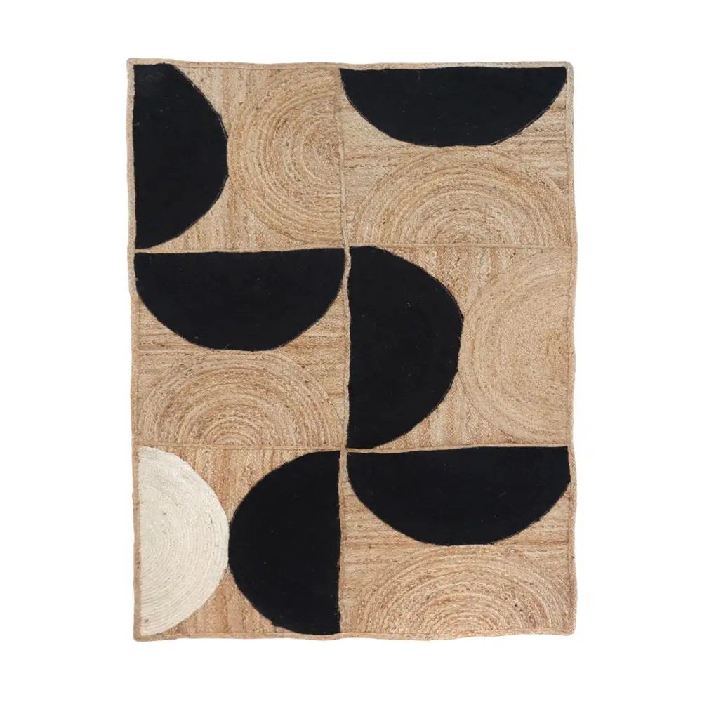 LIBERTA BELLEZZA A ΧΑΛΙ 210x140cm ΓΙΟΥΤΑ ΜΠΕΖ ΜΑΥΡΟ ΛΕΥΚΟ