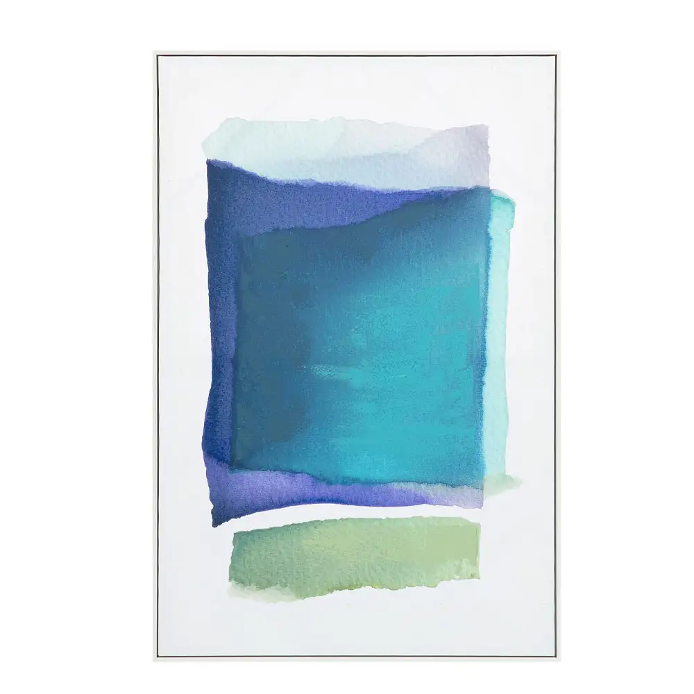 LIBERTA MOTIF MAR A ΠΙΝΑΚΑΣ ΔΙΑΚΟΣΜΗΤΙΚΟΣ ΜΕ ΚΟΡΝΙΖΑ 80x120x4cm ΚΑΜΒΑΣ ΠΟΛΥΧΡΩΜΟ ΞΥΛΟ ΑΣΠΡΟ