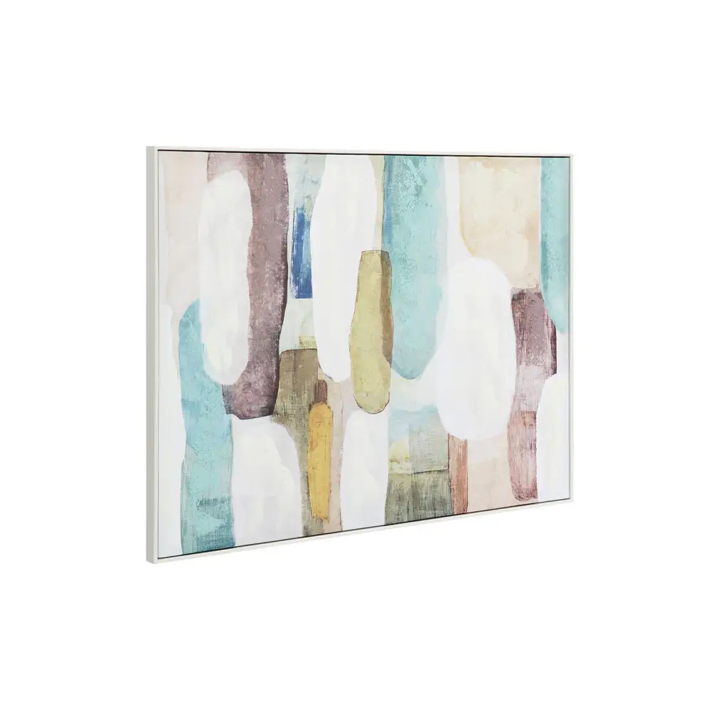 LIBERTA MINT AIR ΠΙΝΑΚΑΣ ΔΙΑΚΟΣΜΗΤΙΚΟΣ ΜΕ ΚΟΡΝΙΖΑ 90x120x4cm ΚΑΜΒΑΣ ΠΟΛΥΧΡΩΜΟ ΞΥΛΟ ΑΣΠΡΟ