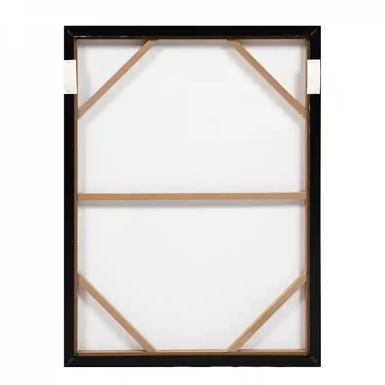 LIBERTA VARME B ΠΙΝΑΚΑΣ ΔΙΑΚΟΣΜΗΤΙΚΟΣ ΜΕ ΚΟΡΝΙΖΑ 60x80x4cm ΚΑΜΒΑΣ ΠΟΛΥΧΡΩΜΟ ΞΥΛΟ ΜΑΥΡΟ
