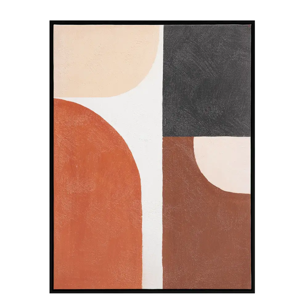 LIBERTA VARME B ΠΙΝΑΚΑΣ ΔΙΑΚΟΣΜΗΤΙΚΟΣ ΜΕ ΚΟΡΝΙΖΑ 60x80x4cm ΚΑΜΒΑΣ ΠΟΛΥΧΡΩΜΟ ΞΥΛΟ ΜΑΥΡΟ