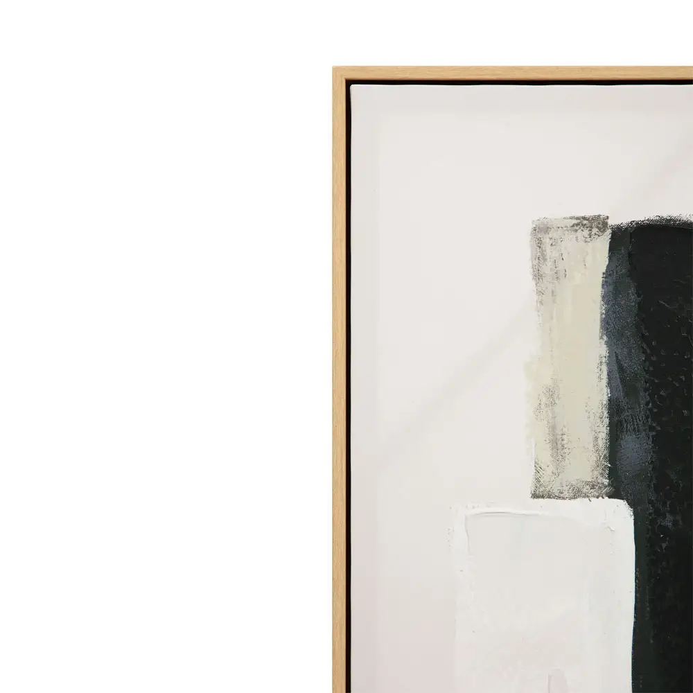 LIBERTA SANS FRONT ΠΙΝΑΚΑΣ ΔΙΑΚΟΣΜΗΤΙΚΟΣ ΜΕ ΚΟΡΝΙΖΑ 100x100x4cm ΚΑΜΒΑΣ ΜΠΕΖ ΛΕΥΚΟ ΜΑΥΡΟ ΞΥΛΟ ΦΥΣΙΚΟ