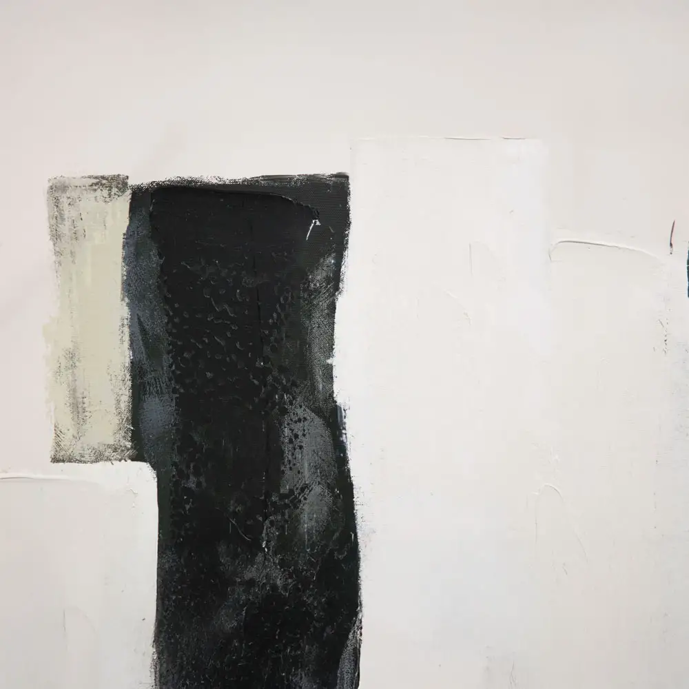 LIBERTA SANS FRONT ΠΙΝΑΚΑΣ ΔΙΑΚΟΣΜΗΤΙΚΟΣ ΜΕ ΚΟΡΝΙΖΑ 100x100x4cm ΚΑΜΒΑΣ ΜΠΕΖ ΛΕΥΚΟ ΜΑΥΡΟ ΞΥΛΟ ΦΥΣΙΚΟ