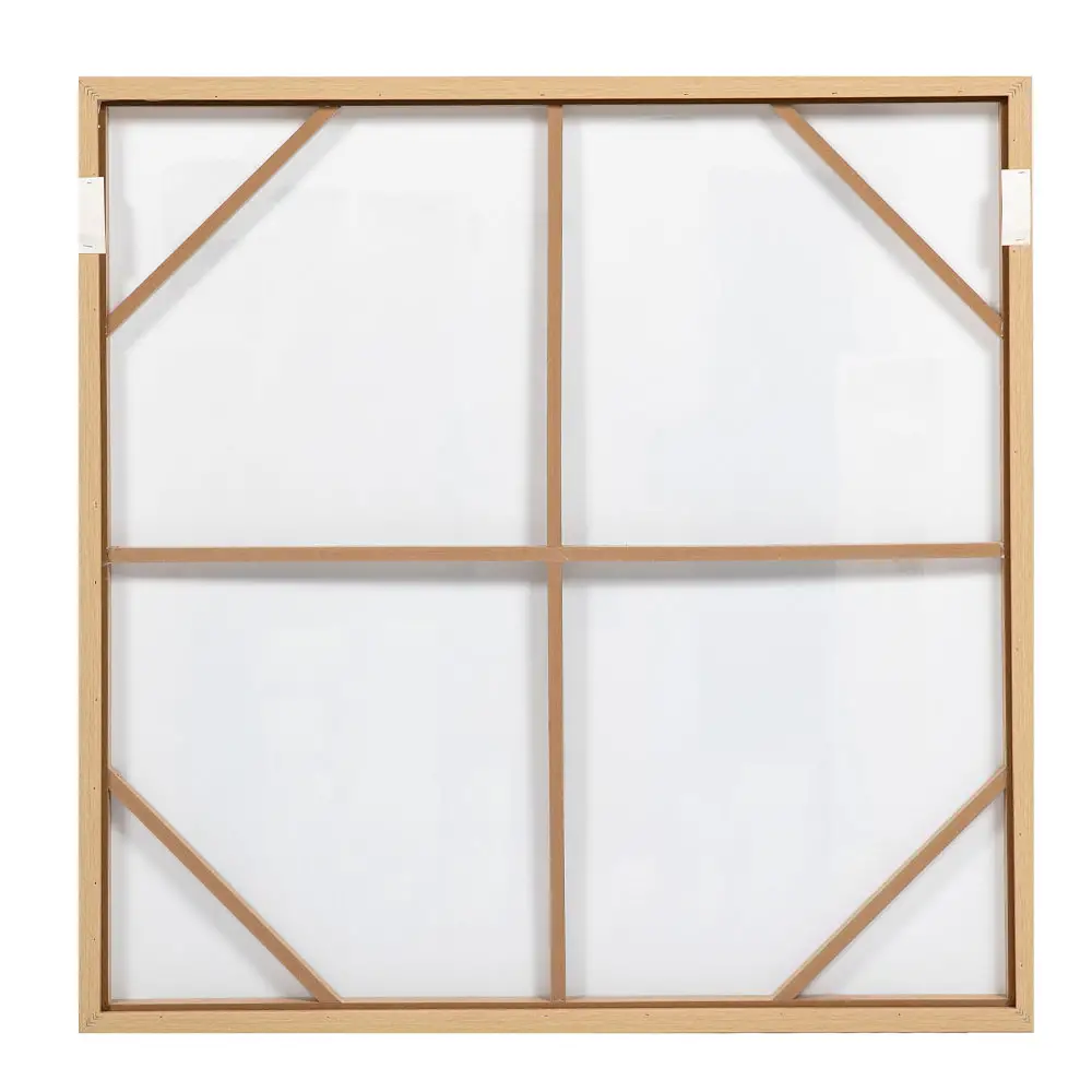 LIBERTA SANS FRONT ΠΙΝΑΚΑΣ ΔΙΑΚΟΣΜΗΤΙΚΟΣ ΜΕ ΚΟΡΝΙΖΑ 100x100x4cm ΚΑΜΒΑΣ ΜΠΕΖ ΛΕΥΚΟ ΜΑΥΡΟ ΞΥΛΟ ΦΥΣΙΚΟ