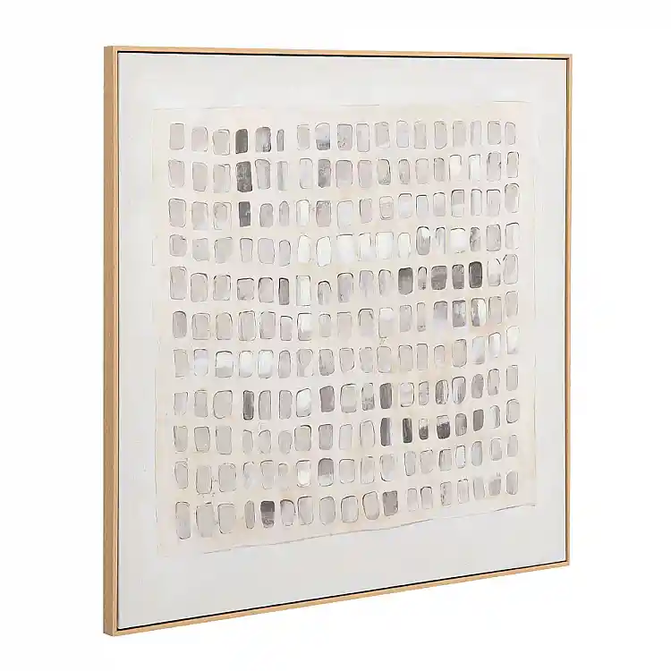 LIBERTA SIMPLICIT ΠΙΝΑΚΑΣ ΔΙΑΚΟΣΜΗΤΙΚΟΣ ΜΕ ΚΟΡΝΙΖΑ 100x100x4cm ΚΑΜΒΑΣ ΜΠΕΖ ΚΑΦΕ ΞΥΛΟ ΦΥΣΙΚΟ