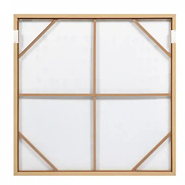LIBERTA SIMPLICIT ΠΙΝΑΚΑΣ ΔΙΑΚΟΣΜΗΤΙΚΟΣ ΜΕ ΚΟΡΝΙΖΑ 100x100x4cm ΚΑΜΒΑΣ ΜΠΕΖ ΚΑΦΕ ΞΥΛΟ ΦΥΣΙΚΟ