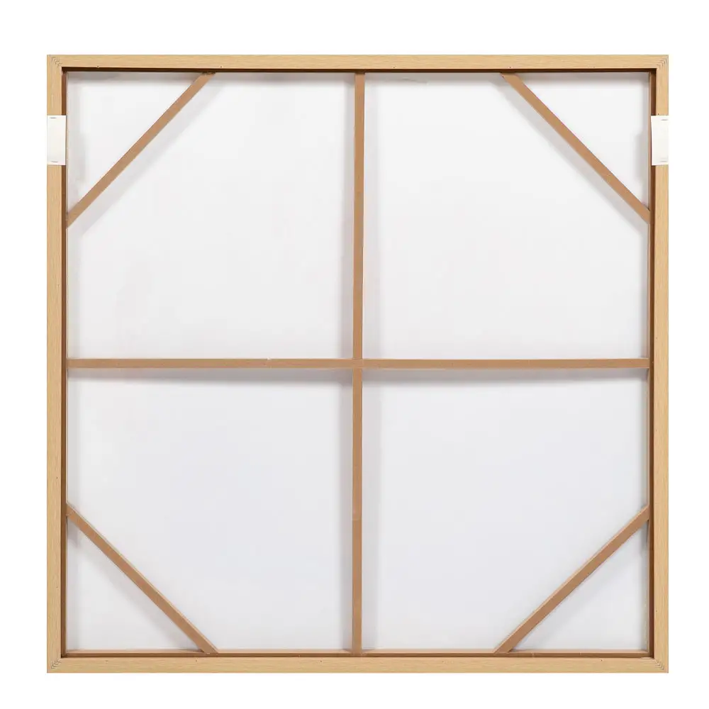 LIBERTA WARM ROOT ΠΙΝΑΚΑΣ ΔΙΑΚΟΣΜΗΤΙΚΟΣ ΜΕ ΚΟΡΝΙΖΑ 100x100x4cm ΚΑΜΒΑΣ TERRACOTTA ΜΠΕΖ ΚΑΦΕ ΞΥΛΟ ΦΥΣΙΚΟ