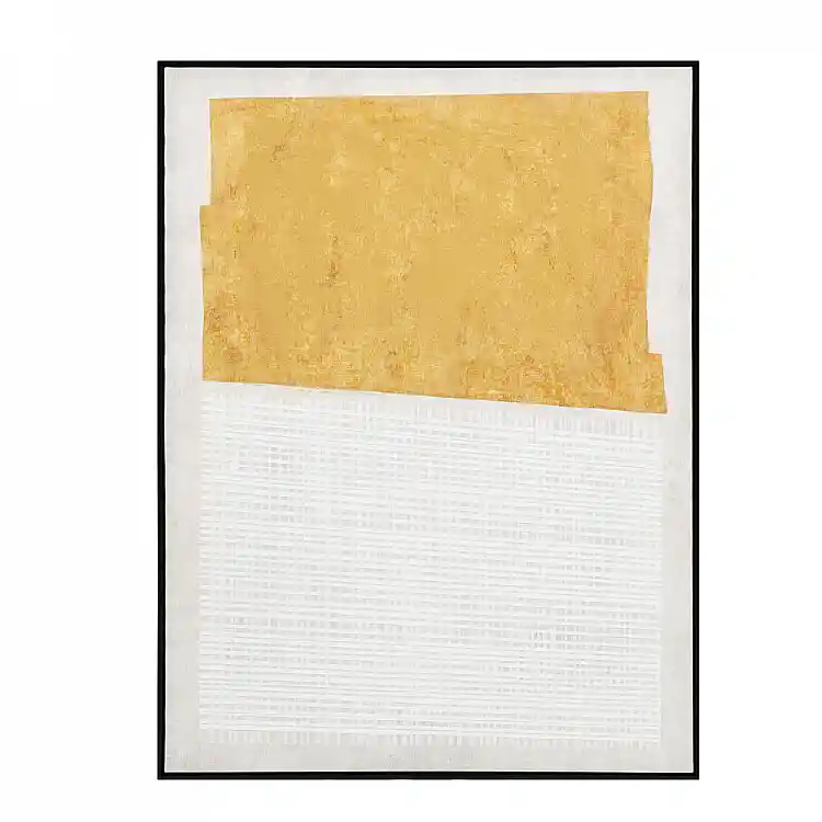 LIBERTA DUE MONDI ΠΙΝΑΚΑΣ ΔΙΑΚΟΣΜΗΤΙΚΟΣ ΜΕ ΚΟΡΝΙΖΑ 90x120x4cm ΚΑΜΒΑΣ ΜΠΕΖ ΜΟΥΣΤΑΡΔΙ ΞΥΛΟ ΜΑΥΡΟ