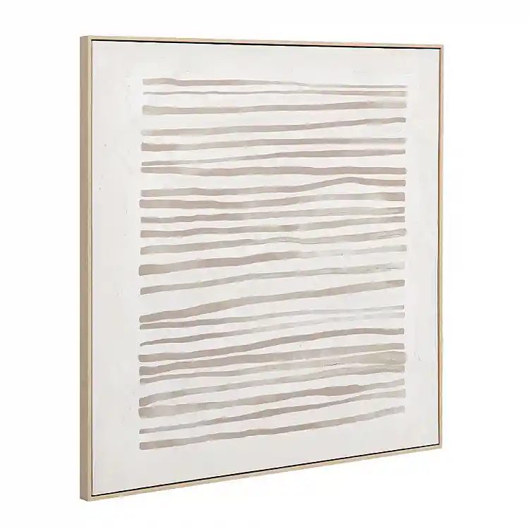 LIBERTA RAYA B ΠΙΝΑΚΑΣ ΔΙΑΚΟΣΜΗΤΙΚΟΣ ΜΕ ΚΟΡΝΙΖΑ 100x100x4cm ΚΑΜΒΑΣ ΜΠΕΖ ΚΑΦΕ ΞΥΛΟ ΦΥΣΙΚΟ