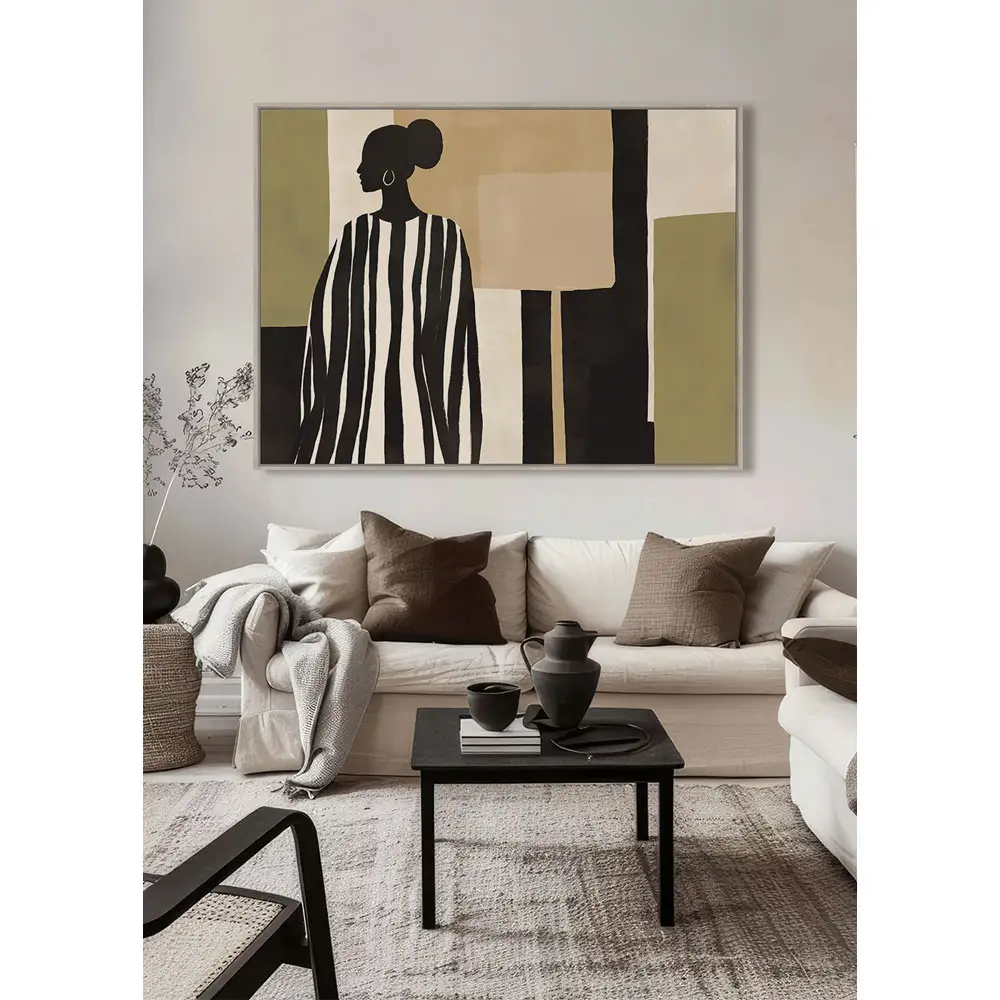 LIBERTA TIERRA ΠΙΝΑΚΑΣ ΔΙΑΚΟΣΜΗΤΙΚΟΣ ΜΕ ΚΟΡΝΙΖΑ 90x120x4cm ΚΑΜΒΑΣ ΠΟΛΥΧΡΩΜΟ ΞΥΛΟ ΦΥΣΙΚΟ