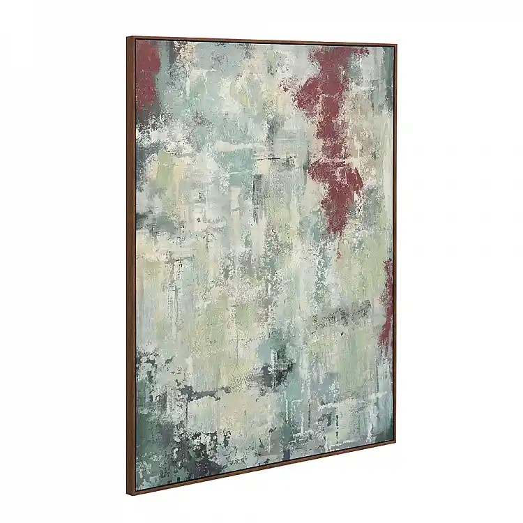 LIBERTA ASTRATTO ΠΙΝΑΚΑΣ ΔΙΑΚΟΣΜΗΤΙΚΟΣ ΜΕ ΚΟΡΝΙΖΑ 90x120x4cm ΚΑΜΒΑΣ ΠΟΛΥΧΡΩΜΟ ΞΥΛΟ ΦΥΣΙΚΟ