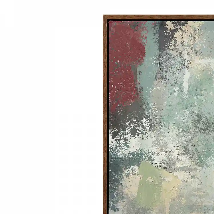 LIBERTA ASTRATTO ΠΙΝΑΚΑΣ ΔΙΑΚΟΣΜΗΤΙΚΟΣ ΜΕ ΚΟΡΝΙΖΑ 90x120x4cm ΚΑΜΒΑΣ ΠΟΛΥΧΡΩΜΟ ΞΥΛΟ ΦΥΣΙΚΟ