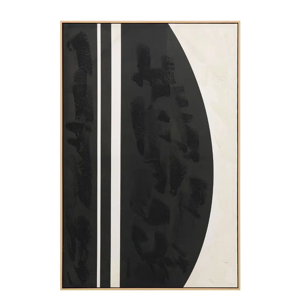 LIBERTA SOLAIRE B ΠΙΝΑΚΑΣ ΔΙΑΚΟΣΜΗΤΙΚΟΣ ΜΕ ΚΟΡΝΙΖΑ 80x120x4cm ΚΑΜΒΑΣ ΚΑΦΕ ΣΚΟΥΡΟ ΜΠΕΖ ΞΥΛΟ ΦΥΣΙΚΟ