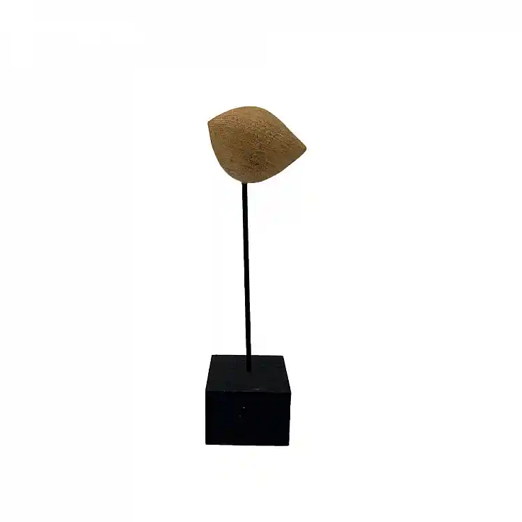 LIBERTA IBIS S ΔΙΑΚΟΣΜΗΤΙΚΟ ΠΟΥΛΙ 8x6x25cm POLYRESIN ΦΥΣΙΚΟ ΜΑΥΡΟ ΜΕΤΑΛΛΟ