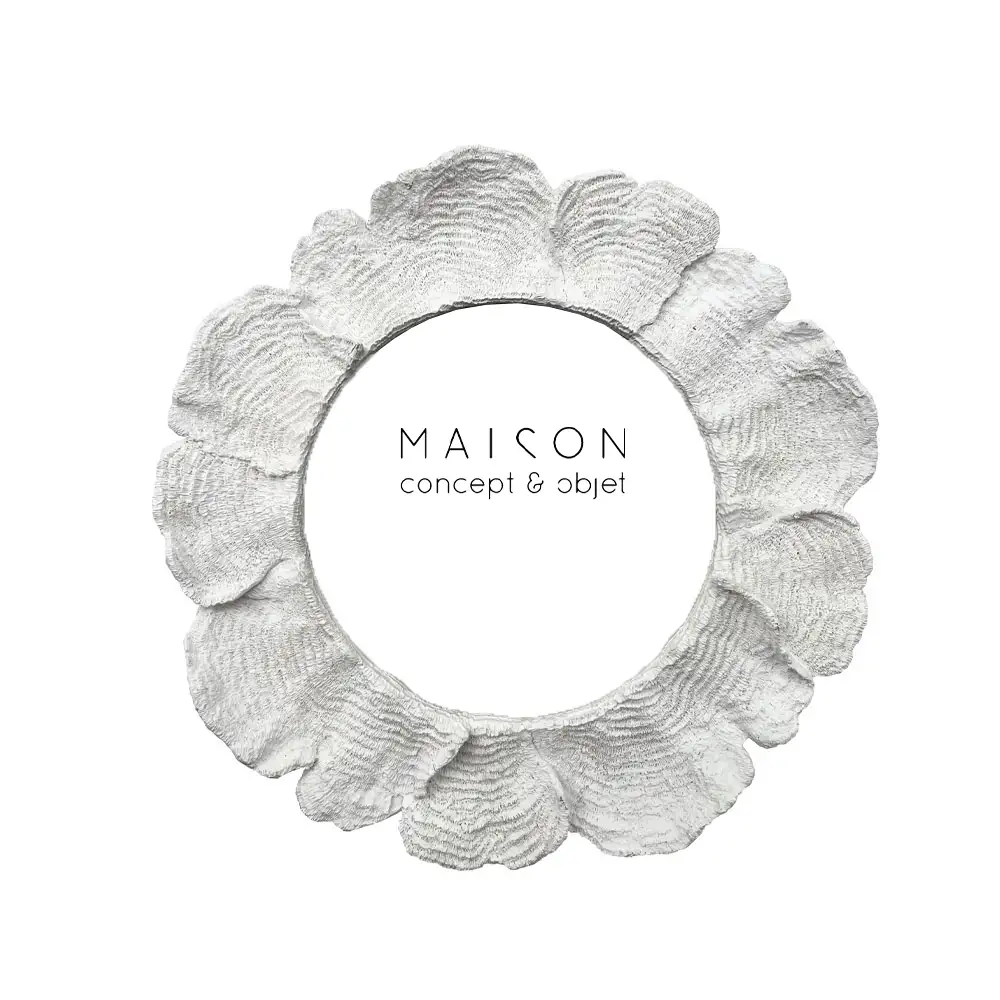 LIBERTA EUVRE ΚΟΡΝΙΖΑ 20x2.5x20cm POLYRESIN ΑΣΠΡΟ ΓΥΑΛΙ