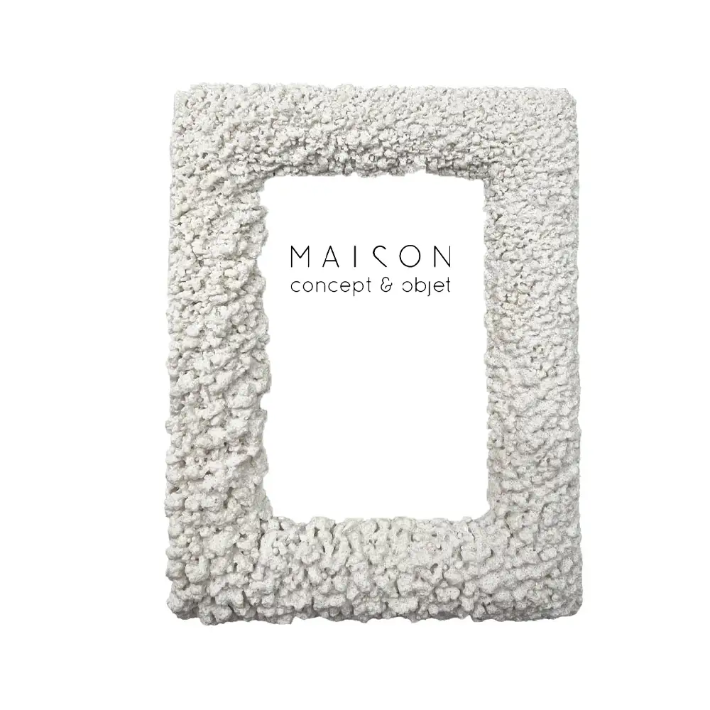 LIBERTA REEF A ΚΟΡΝΙΖΑ 16.5x3x21.5cm POLYRESIN ΑΣΠΡΟ ΓΥΑΛΙ