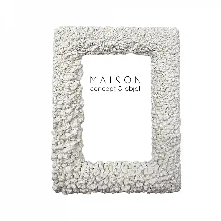 LIBERTA REEF A ΚΟΡΝΙΖΑ 17x3x22cm POLYRESIN ΑΣΠΡΟ ΓΥΑΛΙ