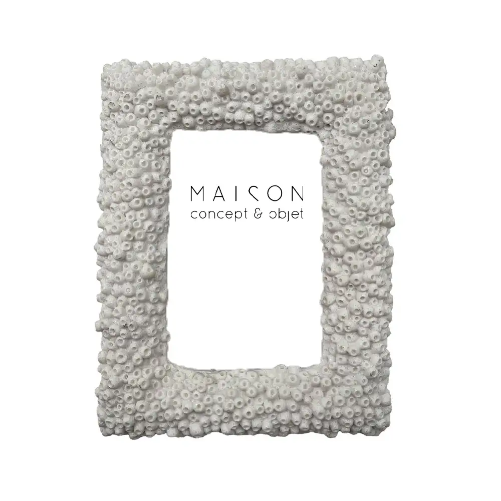 LIBERTA REEF B ΚΟΡΝΙΖΑ 18x3x22.5cm POLYRESIN ΑΣΠΡΟ ΓΥΑΛΙ