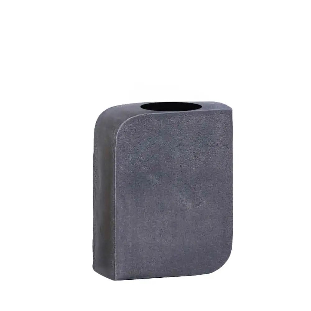 LIBERTA BRICK ΒΑΖΟ 14x7x18cm ΑΛΟΥΜΙΝΙΟ ΓΚΡΙ ΣΚΟΥΡΟ