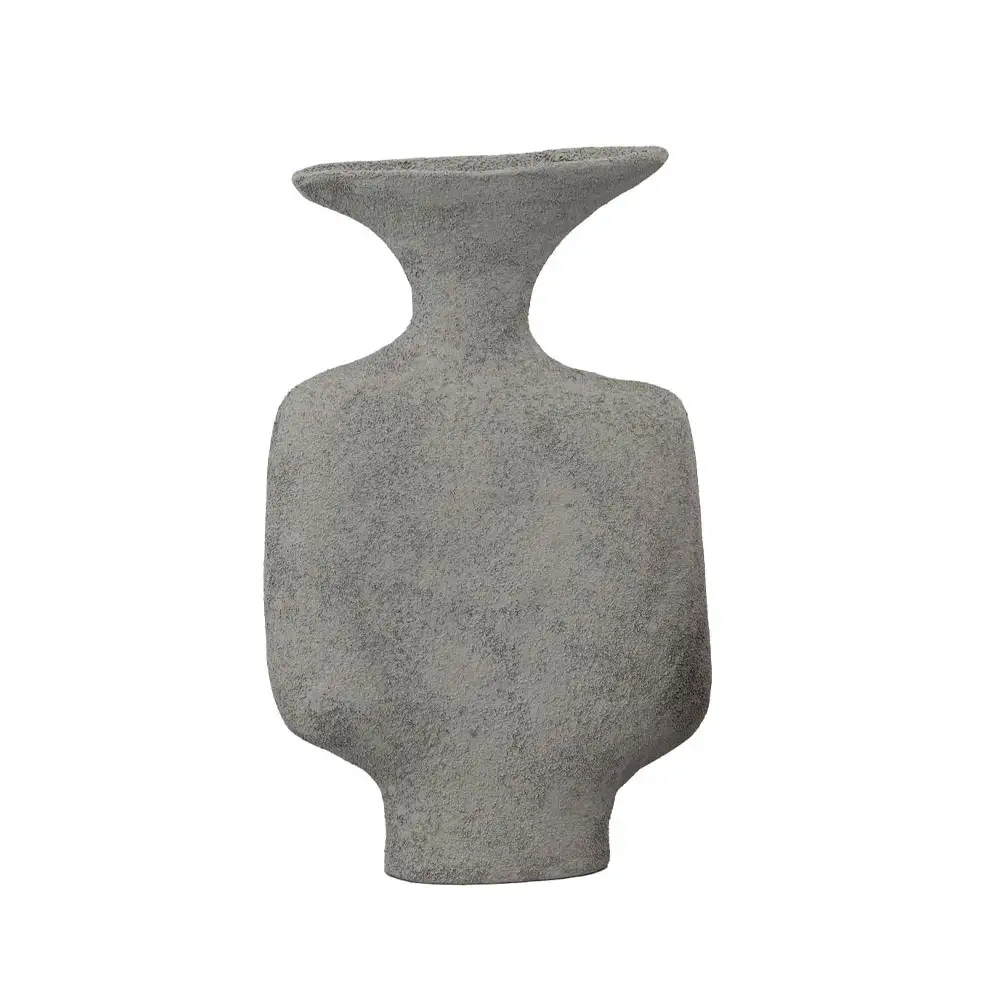 LIBERTA RUSTIC ΒΑΖΟ 18.5x7x29cm ΑΛΟΥΜΙΝΙΟ ΜΑΥΡΟ