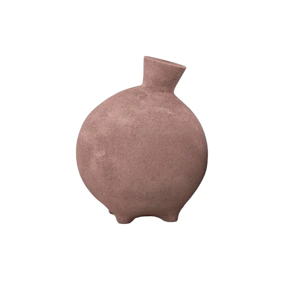 LIBERTA GRECO ΒΑΖΟ 26x26x31cm ΑΛΟΥΜΙΝΙΟ TERRACOTTA