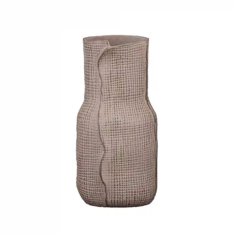 LIBERTA VEIL ΒΑΖΟ 16x16x31cm ΑΛΟΥΜΙΝΙΟ ΚΑΦΕ
